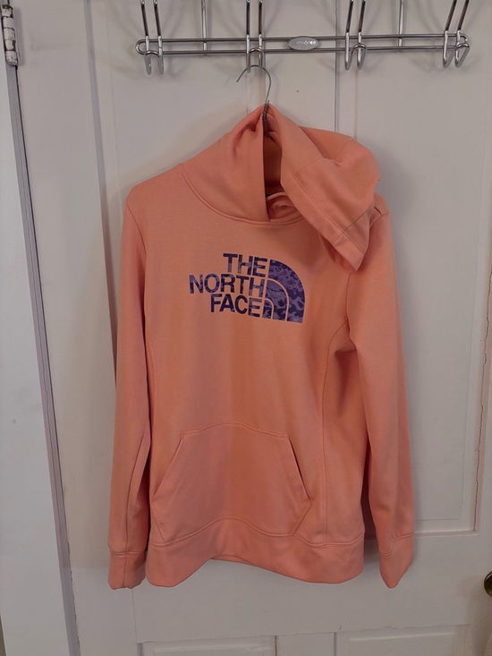 The North Face Tops - The North Face Soft Peach Hoodie with Logo Detail